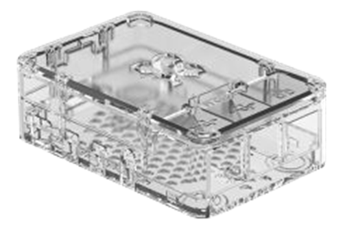 OKdo Raspberry Pi 4 standard case, 3 piece design, white | OKdo