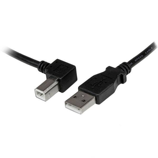 STARTECH 1M LEFT ANGLE USB B CABLE | STARTECH-USBAB1ML | Data-Systems