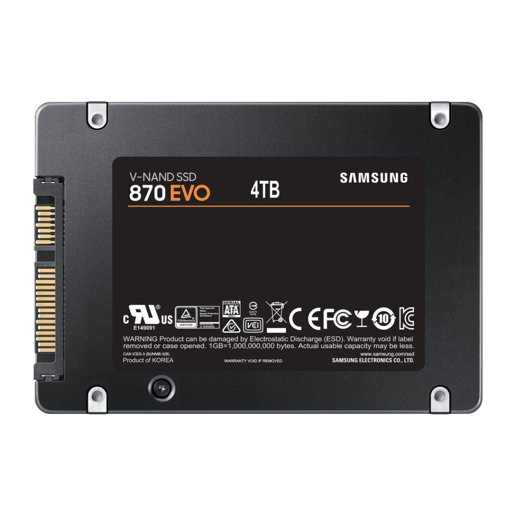 SAMSUNG 4TB 870 EVO SSD 2.5" SATA (MZ-77E4T0B/EU)