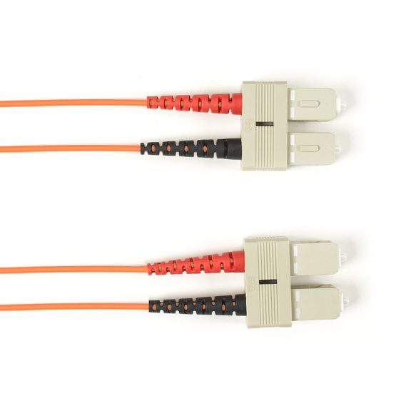 Black box BLACK BOX COLORED FIBER OM2 50/125 MULTIMODE OPTIC PATCH CABLE - OFNR PVC, SC-SC, ORANGE, 6-M (19.7-FT.) (FOCMR50-006M-SCSC-OR)