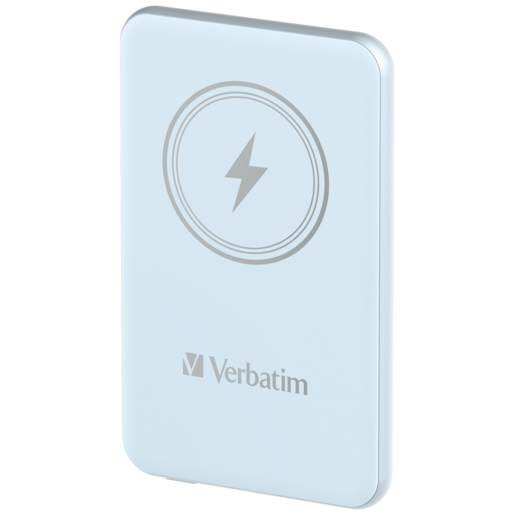 Verbatim – Charge´n´Go Magnetic Wireless Power Bank 5000 Blue (32242)